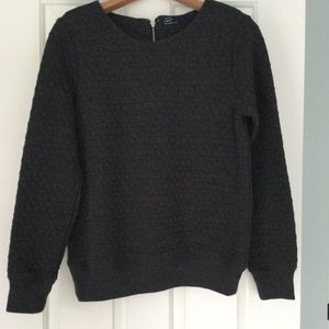 Pull over sweatshirt with zipper detail